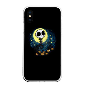 Чехол для iPhone XS Max матовый с принтом The Nightmare Before Christmas в Кировске, Силикон | Область печати: задняя сторона чехла, без боковых панелей | Тематика изображения на принте: before | burton | christmas | horror | jack skellington | nightmare | tim | timothy | walter | бёртон | джек | перед | рождеством | скеллингтон | тим | тимоти | ужастик | ужасы | уолтер