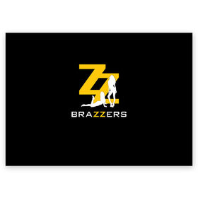 Поздравительная открытка с принтом BRAZZERS в Кировске, 100% бумага | плотность бумаги 280 г/м2, матовая, на обратной стороне линовка и место для марки
 | brazzers | верховный | девушка | девушки | дом | картинка | красивая | круто | лучший | любовь | мода | молодёжная | рисунок | силуэт | современная | стиль | студия | трафарет | фильмы | чёрный фон