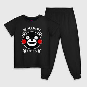 Детская пижама хлопок с принтом KUMAMON в Кировске, 100% хлопок |  брюки и футболка прямого кроя, без карманов, на брюках мягкая резинка на поясе и по низу штанин
 | japanese | kumamon | kumamoto | аниме | игрушка | кумамон | кумамото сапурайдзу | персонаж | талисман | япония