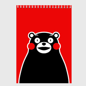 Скетчбук с принтом KUMAMON в Кировске, 100% бумага
 | 48 листов, плотность листов — 100 г/м2, плотность картонной обложки — 250 г/м2. Листы скреплены сверху удобной пружинной спиралью | japanese | kumamon | kumamoto | аниме | игрушка | кумамон | кумамото сапурайдзу | персонаж | талисман | япония