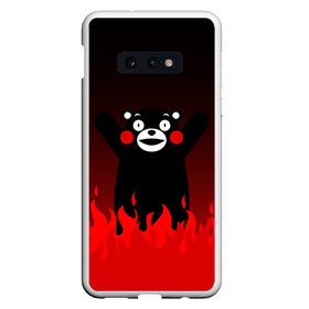 Чехол для Samsung S10E с принтом KUMAMON ВО СЛАВУ САТАНЕ в Кировске, Силикон | Область печати: задняя сторона чехла, без боковых панелей | japanese | kumamon | kumamoto | аниме | игрушка | кумамон | кумамото сапурайдзу | персонаж | талисман | япония