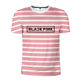 Мужская футболка 3D спортивная с принтом BlackPink в Кировске, 100% полиэстер с улучшенными характеристиками | приталенный силуэт, круглая горловина, широкие плечи, сужается к линии бедра | Тематика изображения на принте: 