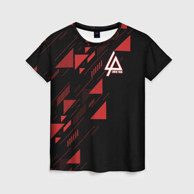 Женская футболка 3D с принтом Linkin Park в Кировске, 100% полиэфир ( синтетическое хлопкоподобное полотно) | прямой крой, круглый вырез горловины, длина до линии бедер | американская | группа | линкин | метал | ню | парк | рок | рэп | электроник