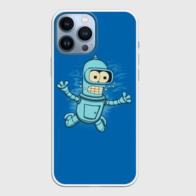 Чехол для iPhone 13 Pro Max с принтом Bender Nevermind в Кировске,  |  | bender | futurama | mult | nevermind | nirvana | simpsons | zoidberg | бендер | зойдберг | мульт | мультик | мультфильм | симпсоны | футурама