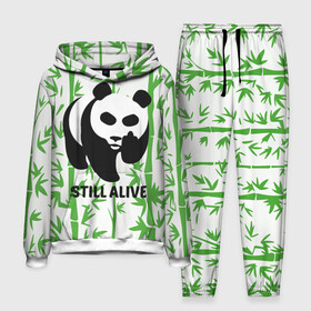 Мужской костюм 3D (с толстовкой) с принтом Still Alive в Кировске,  |  | alive | bamboo | green | greenpeace | panga | peace | still | бамбук | грин | гринпис | живая | живой | зеленый | мир | панда | панды | пис