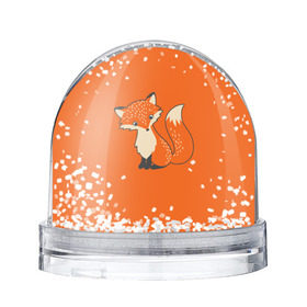 Водяной шар с принтом Лисичка в Кировске, Пластик | Изображение внутри шара печатается на глянцевой фотобумаге с двух сторон | fox | foxes | ginger | orange | tail | лапки | лис | лиса | лисичка | лисички | лисы | оранжевый | рыжая | рыжий | хвост