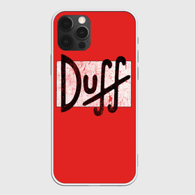Чехол для iPhone 12 Pro с принтом Duff Beer в Кировске, силикон | область печати: задняя сторона чехла, без боковых панелей | beer | donut | duff | fun | homer | joke | simpson | simpsons | гомер | дафф | пончик | прикол | приколы | симпсон | симпсоны