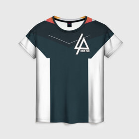 Женская футболка 3D с принтом Linkin Park в Кировске, 100% полиэфир ( синтетическое хлопкоподобное полотно) | прямой крой, круглый вырез горловины, длина до линии бедер | американская | группа | линкин | метал | ню | парк | рок | рэп | электроник