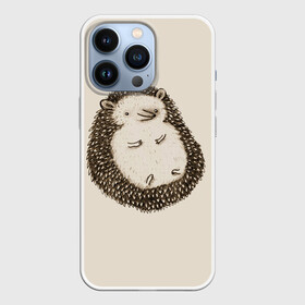 Чехол для iPhone 13 Pro с принтом Пузико Ежика в Кировске,  |  | cute | hedgehog | hedgehogs | ежи | ежик | ежики | живот | животик | иголки | лапки | милый | пузико | пузо | смешной | ушки
