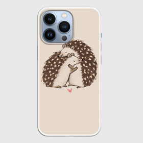 Чехол для iPhone 13 Pro с принтом Любовь Ежиков в Кировске,  |  | cute | heart | hedgehog | hedgehogs | love | ежи | ежик | ежики | иголки | лапки | любовь | милый | обнимашки | пузико | пузо | сердечки | сердечко | смешной | ушки