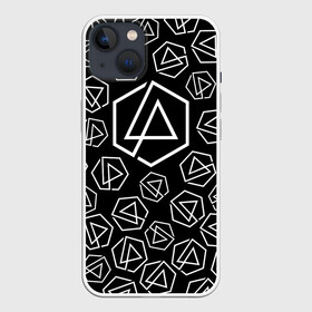 Чехол для iPhone 13 с принтом LINKIN PARK PATTERN в Кировске,  |  | alteranative rock | chester bennington | linkin park | logo | mike shinoda | music | rap | rock | альтернативный рок | группа | лого | музыка | реп | рок