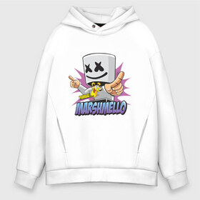 Мужское худи Oversize хлопок с принтом Marshmello в Кировске, френч-терри — 70% хлопок, 30% полиэстер. Мягкий теплый начес внутри —100% хлопок | боковые карманы, эластичные манжеты и нижняя кромка, капюшон на магнитной кнопке | Тематика изображения на принте: dj | marshmello | marshmelo | в маске | диджей | клубная | клубняк | маршмелло | маршмеллоу | маршмело | маршмэллоу | музыка | электронная