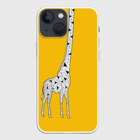 Чехол для iPhone 13 mini с принтом Я Жираф в Кировске,  |  | animal | desert | giraffe | long | pattern | skin | tall | высокий | длинная | животное | животные | жираф | жирафы | пустыня | узор | шея