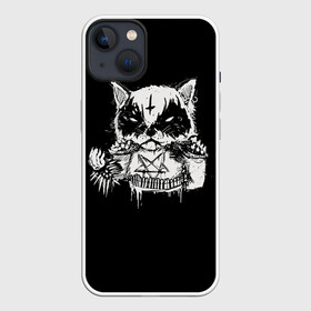 Чехол для iPhone 13 с принтом Dark Cat в Кировске,  |  | cat | cats | dark | kitten | kitty | pussy | satan | дикий | злой | кот | котенок | котик | котики | коты | котята | кошка | кошки | мрачный | сатанист | черный