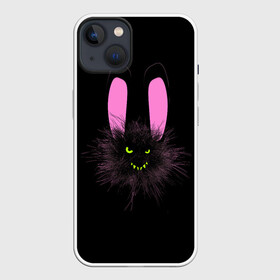 Чехол для iPhone 13 с принтом Мрачный Зайчик в Кировске,  |  | creepy | ear | ears | rabbit | rabbits | scary | spooky | жуткий | зайцы | зайчик | зайчики | заяц | кролик | кролики | мрачный | страшный | ухо | уши | ушки