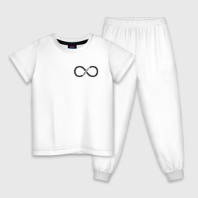 Детская пижама хлопок с принтом Infinity в Кировске, 100% хлопок |  брюки и футболка прямого кроя, без карманов, на брюках мягкая резинка на поясе и по низу штанин
 | infinity | бесконечность | инфинити