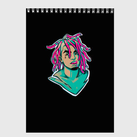 Скетчбук с принтом Lil Pump в Кировске, 100% бумага
 | 48 листов, плотность листов — 100 г/м2, плотность картонной обложки — 250 г/м2. Листы скреплены сверху удобной пружинной спиралью | drumtick | elementary | esketit | esskeetit | gang | garcia | gazzy | gucci | guccigang | jetski | pump | rap | trap | usa | газзи | гарсия | лил | памп | рэп | сша | трап | эщкере