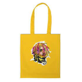 Сумка 3D повседневная с принтом Lil Pump в Кировске, 100% полиэстер | Плотность: 200 г/м2; Размер: 34×35 см; Высота лямок: 30 см | drumtick | elementary | esketit | esskeetit | gang | garcia | gazzy | gucci | guccigang | jetski | pump | rap | trap | usa | газзи | гарсия | лил | памп | рэп | сша | трап | эщкере