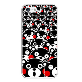 Чехол для iPhone 5/5S матовый с принтом KUMAMON в Кировске, Силикон | Область печати: задняя сторона чехла, без боковых панелей | bear | japanese | kumamon | kumamoto | аниме | игрушка | кумамон | кумамото сапурайдзу | медведь | мишка | персонаж | талисман | япония