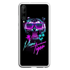 Чехол для Honor P30 с принтом Miami Tiger в Кировске, Силикон | Область печати: задняя сторона чехла, без боковых панелей | africa | beach | desert | miami | palm | palms | predator | sun | tiger | tigers | африка | майами | океан | очки | пальмы | пляж | пустыня | солнце | тигр | тигренок | тигрица | тигрицы | тигры | тигрята | хищник