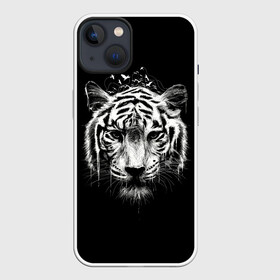 Чехол для iPhone 13 с принтом Dark Tiger в Кировске,  |  | africa | creepy | dark | desert | predator | scary | tiger | tigers | африка | жуткий | мрачный | пустыня | страшный | тигр | тигренок | тигрица | тигрицы | тигры | тигрята | хищник