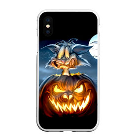 Чехол для iPhone XS Max матовый с принтом Halloween в Кировске, Силикон | Область печати: задняя сторона чехла, без боковых панелей | аниме | ведьма | девушка | зомби | ирландия | кладбище | колдун | кости | кошки | летучие | луна | мертвец | мёртвые | монстры | мыши | ночь | оборотни | пауки | паутина | подарок | праздник | свет | свечи