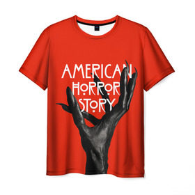 Мужская футболка 3D с принтом Американская История Ужасов в Кировске, 100% полиэфир | прямой крой, круглый вырез горловины, длина до линии бедер | 8 | american horror story | новый сезон | рука | ужасы