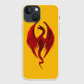 Чехол для iPhone 13 mini с принтом Красный Дракон в Кировске,  |  | age | dragon | dragons | knight | knights | middle | red | viking | vikings | век | века | викинг | викинги | дракон | дракона | драконы | как | красный | приручить | рыцари | рыцарь | средние | средний