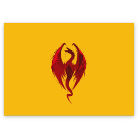 Поздравительная открытка с принтом Красный Дракон в Кировске, 100% бумага | плотность бумаги 280 г/м2, матовая, на обратной стороне линовка и место для марки
 | Тематика изображения на принте: age | dragon | dragons | knight | knights | middle | red | viking | vikings | век | века | викинг | викинги | дракон | дракона | драконы | как | красный | приручить | рыцари | рыцарь | средние | средний