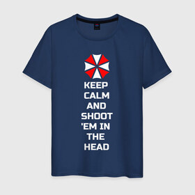Мужская футболка хлопок с принтом KEEP CALM в Кировске, 100% хлопок | прямой крой, круглый вырез горловины, длина до линии бедер, слегка спущенное плечо. | 