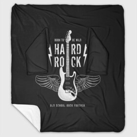 Плед с рукавами с принтом HARD ROCK ГИТАРА в Кировске, 100% полиэстер | Закругленные углы, все края обработаны. Ткань не мнется и не растягивается. Размер 170*145 | гитара | крылья | металл | музыка | рок | струны