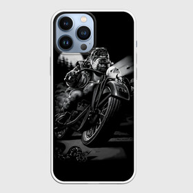 Чехол для iPhone 13 Pro Max с принтом Biker dog   Пёс байкер в Кировске,  |  | Тематика изображения на принте: biker | choper | harleydavidson | moto | motorcycle | romantic | байкер | мото | моторомантик | пёс | романтик | собака | харлей | чопер