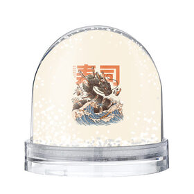 Водяной шар с принтом Great Sushi Dragon в Кировске, Пластик | Изображение внутри шара печатается на глянцевой фотобумаге с двух сторон | Тематика изображения на принте: 