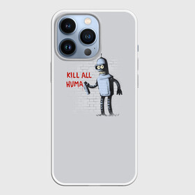 Чехол для iPhone 13 Pro с принтом Bender   Kill all human в Кировске,  |  | Тематика изображения на принте: bender | fry | futurama | planet express | бендер | гипножаба | зойдберг | лила | фрай | футурама