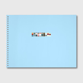 Альбом для рисования с принтом Футурама - минимализм в Кировске, 100% бумага
 | матовая бумага, плотность 200 мг. | bender | fry | futurama | planet express | бендер | гипножаба | зойдберг | лила | фрай | футурама