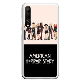 Чехол для Honor P30 с принтом American Horror Story в Кировске, Силикон | Область печати: задняя сторона чехла, без боковых панелей | Тематика изображения на принте: american horror story | coven | американская история ужасов | ведьмы | ковен