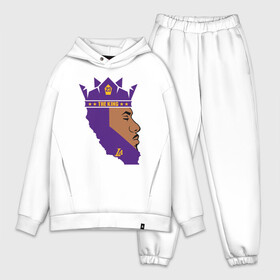 Мужской костюм хлопок OVERSIZE с принтом Lebron   The King в Кировске,  |  | cavaliers | cleveland | coach | james | king | lakers | lebron | los angeles | nba | player | slam dunk | sport | team | баскетбол | борода | джеймс | игрок | кавальерс | кливленд | король | леброн | лейкерс | лос анджелес | нба | слэм данк | сп