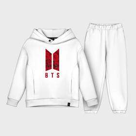 Детский костюм хлопок Oversize с принтом BTS Roses в Кировске,  |  | bangtan | beyond | boys | bts | bulletproof | k pop | roses | scene | suga | the | арэма | бтс | джин | корейский | лого | логотип | музыка | поп | розы | чина | шуга