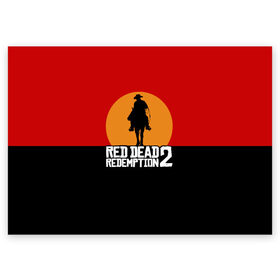 Поздравительная открытка с принтом Red Dead Redemption 2 в Кировске, 100% бумага | плотность бумаги 280 г/м2, матовая, на обратной стороне линовка и место для марки
 | game | rdr2 | red dead redemption 2 | rockstar studios | игры