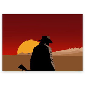Поздравительная открытка с принтом Red Dead Redemption 2 в Кировске, 100% бумага | плотность бумаги 280 г/м2, матовая, на обратной стороне линовка и место для марки
 | dead | gamer | john | marston | rdr | red | redemption | rockstar | shooter | western | вестерн | джон | марстон | шутер