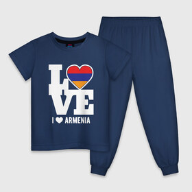 Детская пижама хлопок с принтом Love Armenia в Кировске, 100% хлопок |  брюки и футболка прямого кроя, без карманов, на брюках мягкая резинка на поясе и по низу штанин
 | Тематика изображения на принте: 