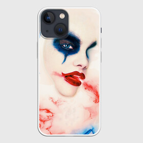 Чехол для iPhone 13 mini с принтом American Horror Story в Кировске,  |  | ahs | american horror story | американская история ужасов | вода | клоун | краска | макияж | молоко