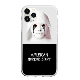 Чехол для iPhone 11 Pro матовый с принтом American Horror Story в Кировске, Силикон |  | ahs | american horror story | американская история ужасов | демон | краска | лицо | макияж | монашка | черные глаза