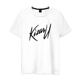 Мужская футболка хлопок с принтом KIZARU в Кировске, 100% хлопок | прямой крой, круглый вырез горловины, длина до линии бедер, слегка спущенное плечо. | kizaru | logo | rap | лого | реп | репер