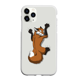 Чехол для iPhone 11 Pro матовый с принтом Лис Вцепился в Кировске, Силикон |  | Тематика изображения на принте: cute | fox | foxes | ginger | tail | вцепился | забавная | капаркается | лис | лиса | лисица | лисицы | лисичка | лисички | лисы | милая | рыжая | рыжие | смешная | фыр | хвост | хвосты