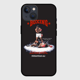 Чехол для iPhone 13 с принтом Мухамед Али в Кировске,  |  | boxing | muhammad ali | sport | бокс | боксер | легенда | мухамед али | спорт