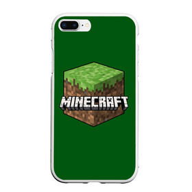 Чехол для iPhone 7Plus/8 Plus матовый с принтом Minecraft в Кировске, Силикон | Область печати: задняя сторона чехла, без боковых панелей | craft | creeper | enderman | mine | minecraft | miner | online | skeleton | sword | tnt | world | zombie | динамит | зомби | игра | игры | кирка | крипер | майнер | майнкрафт | меч | мир | онлайн | скелетон