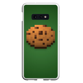 Чехол для Samsung S10E с принтом Minecraft Печенька в Кировске, Силикон | Область печати: задняя сторона чехла, без боковых панелей | cookies | craft | creeper | mine | minecraft | miner | online | skeleton | sword | tnt | world | zombie | зомби | игра | игры | кирка | крипер | майнер | майнкрафт | меч | мир | онлайн | печенье | печенька | скелетон