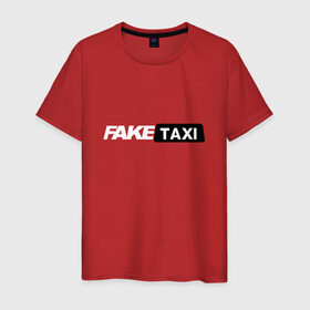 Мужская футболка хлопок с принтом Fake taxi в Кировске, 100% хлопок | прямой крой, круглый вырез горловины, длина до линии бедер, слегка спущенное плечо. | 