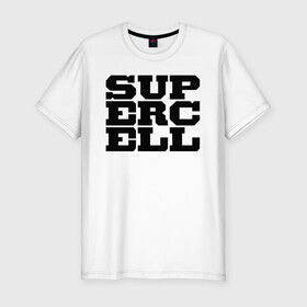 Мужская футболка хлопок Slim с принтом SUPERCELL в Кировске, 92% хлопок, 8% лайкра | приталенный силуэт, круглый вырез ворота, длина до линии бедра, короткий рукав | supercell | игра | клеш | клэш | суперселл